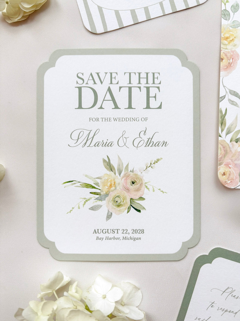 Pretty Pastels Floral Invitation Suite