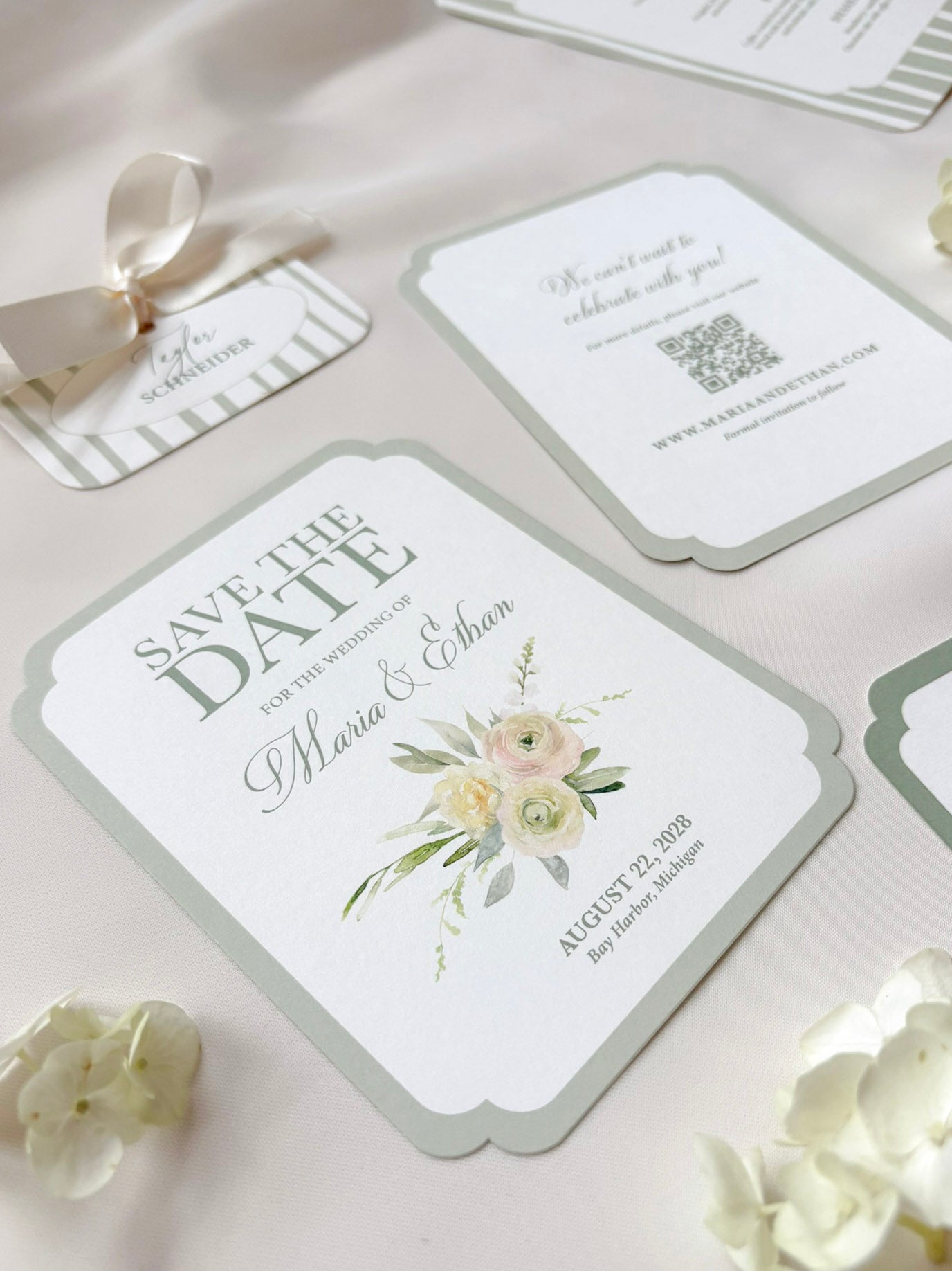 Pretty Pastels Floral Invitation Suite
