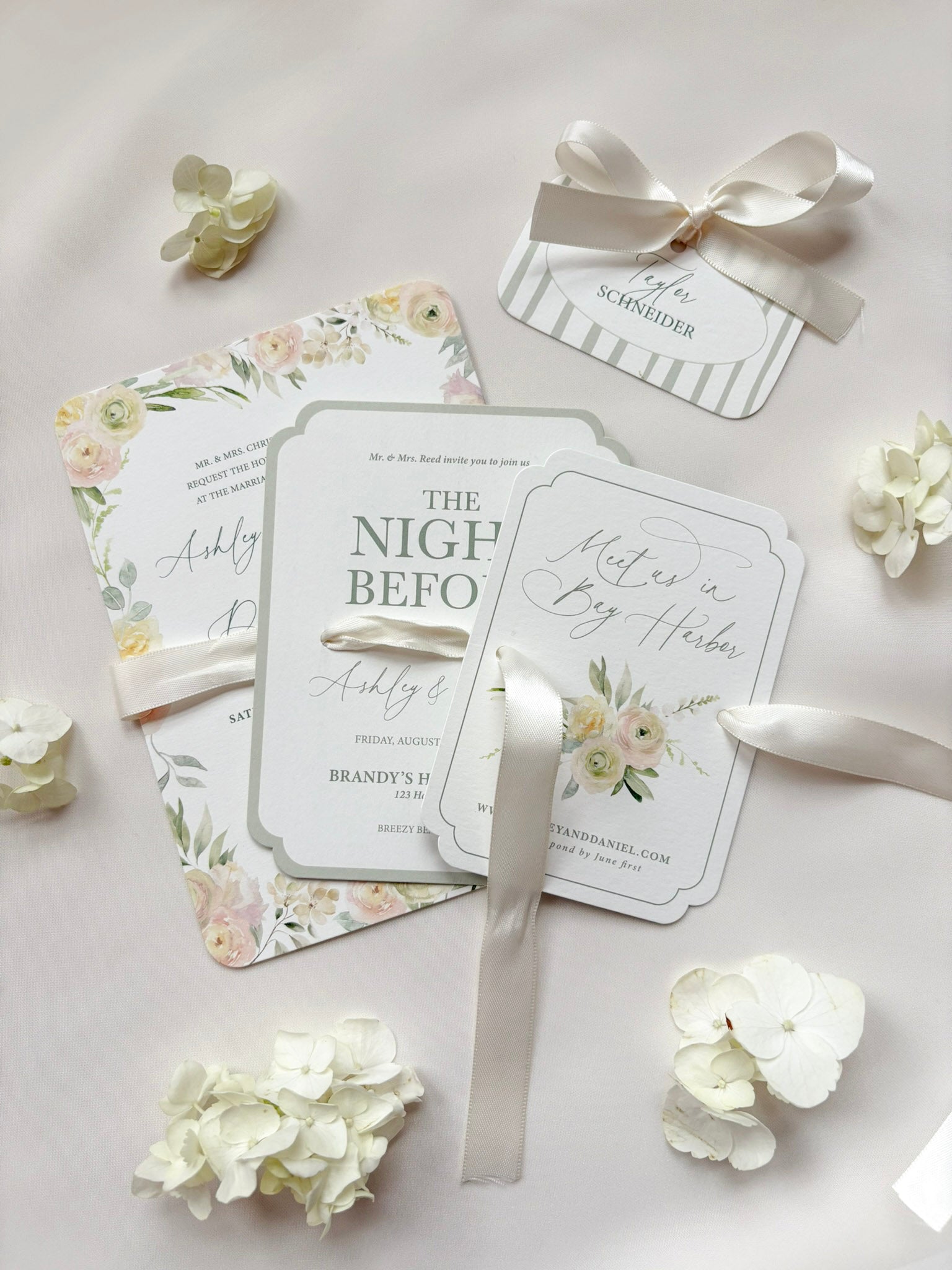 Pretty Pastels Floral Invitation Suite