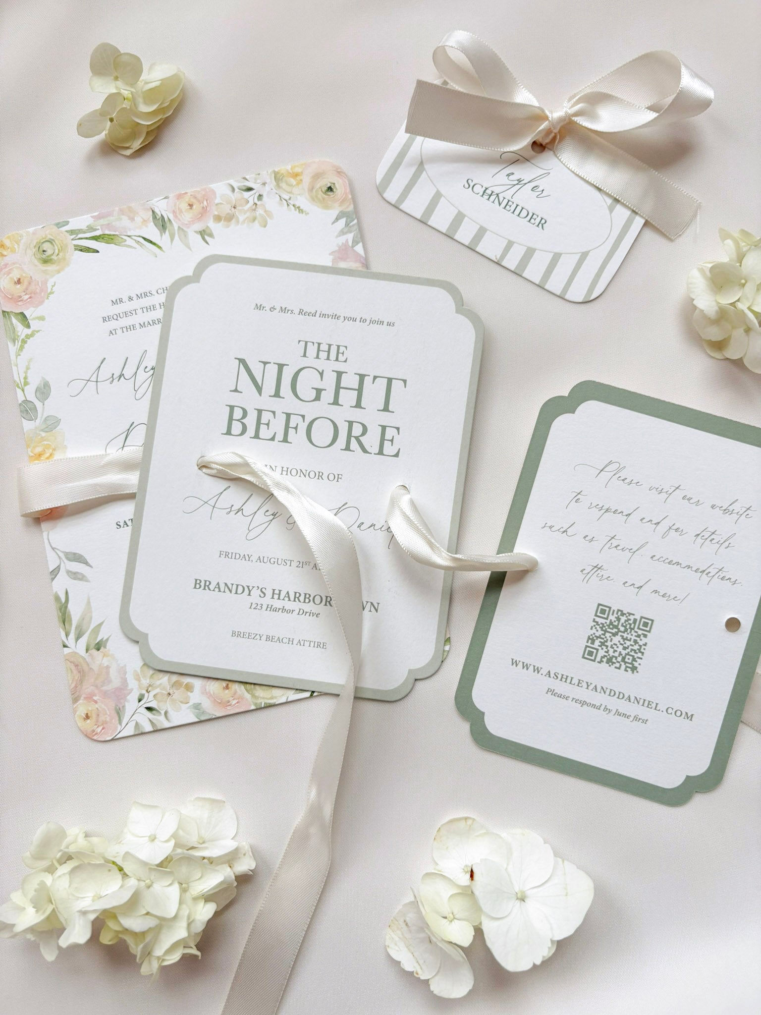 Pretty Pastels Floral Invitation Suite