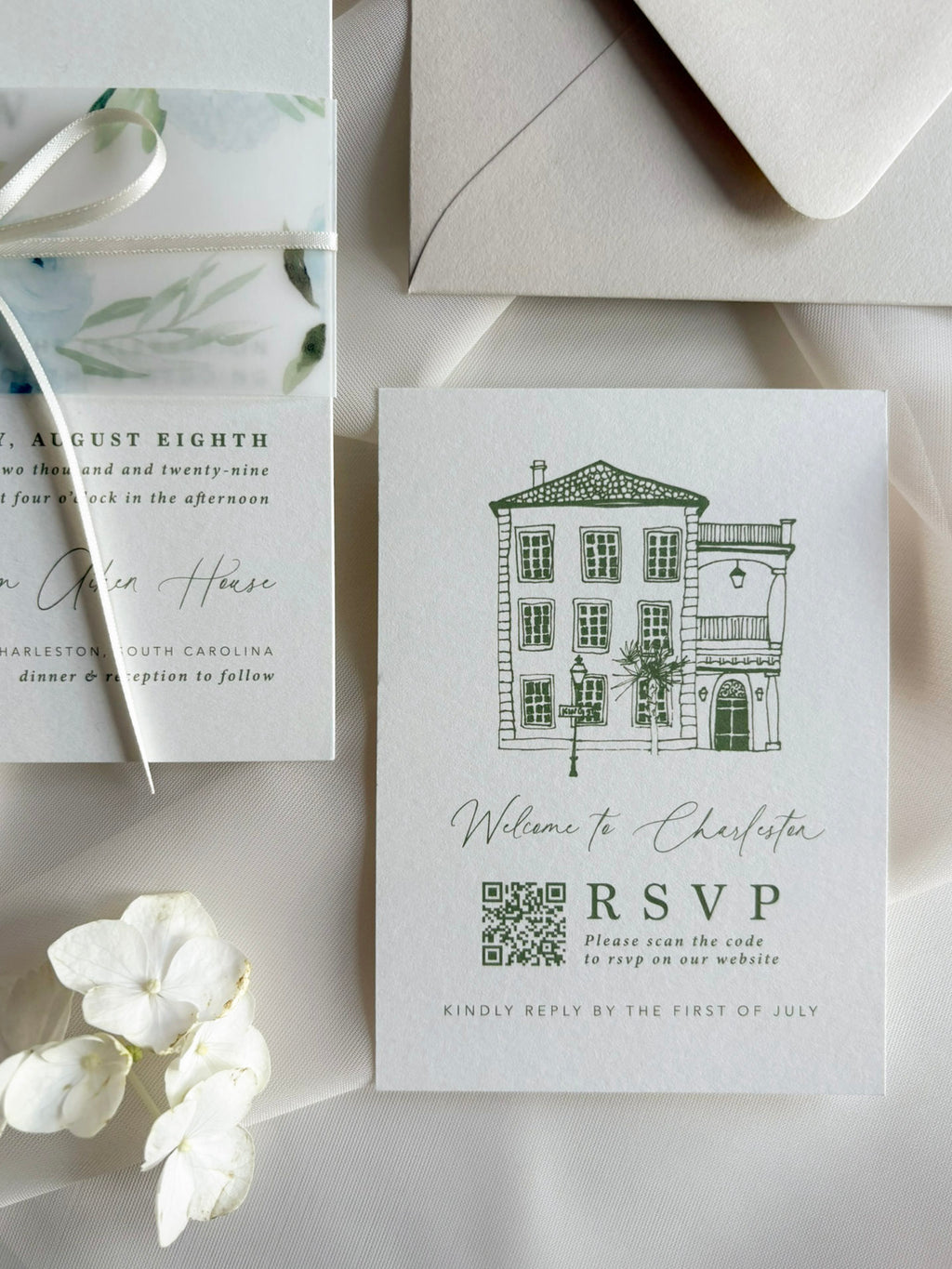 Sweet Blues Invitation Suite