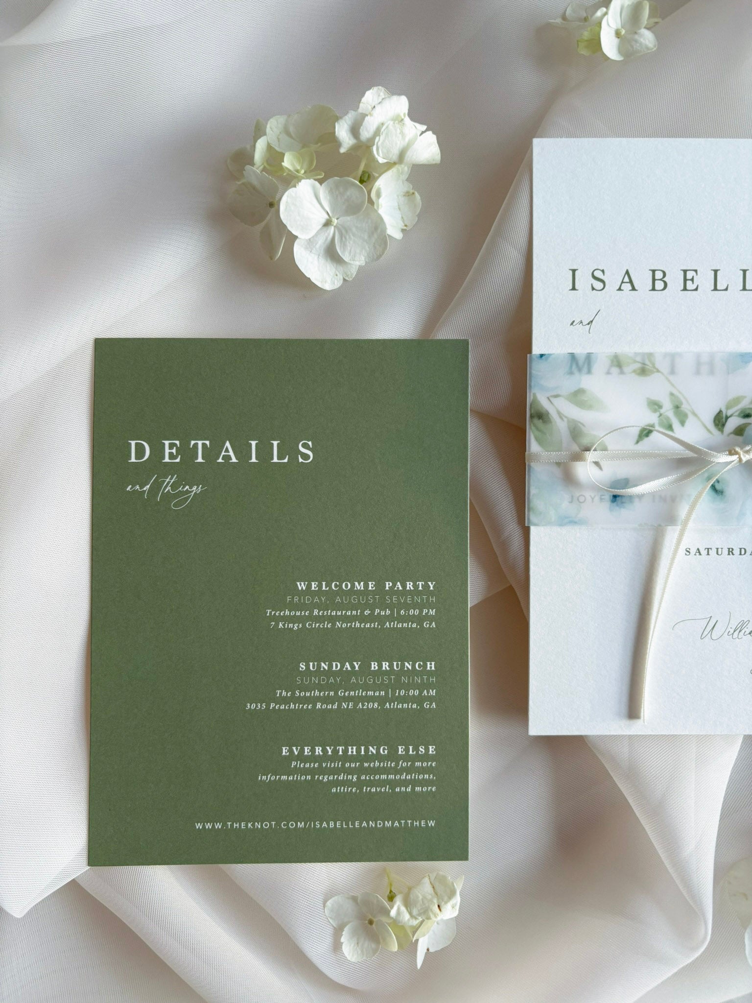 Sweet Blues Invitation Suite