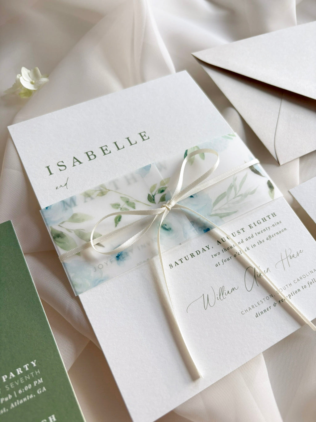 Sweet Blues Invitation Suite