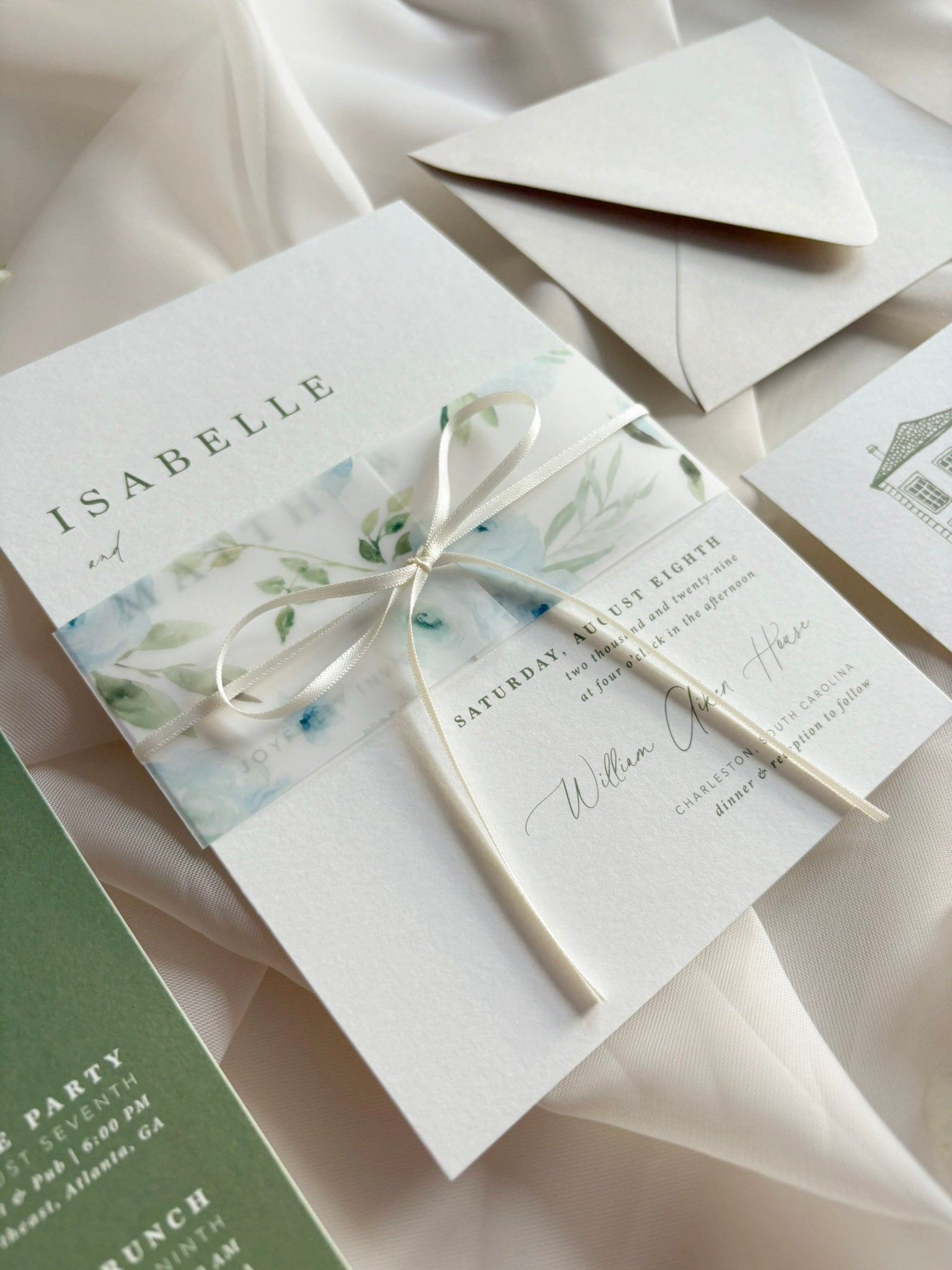 Sweet Blues Invitation Suite