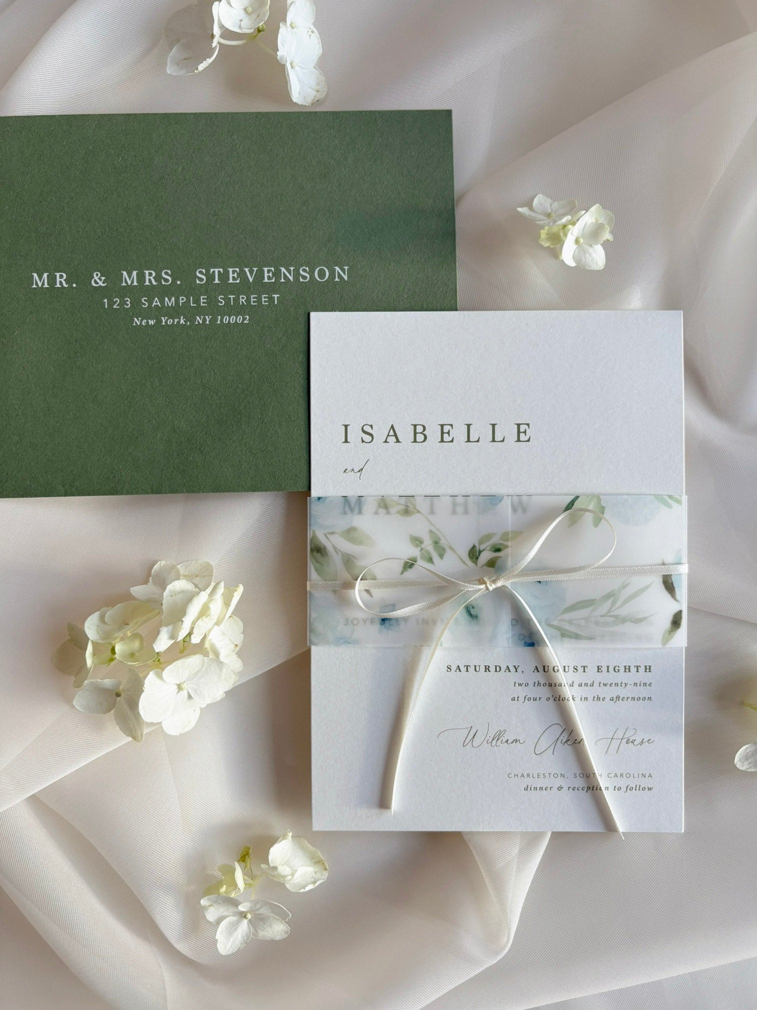 Sweet Blues Invitation Suite