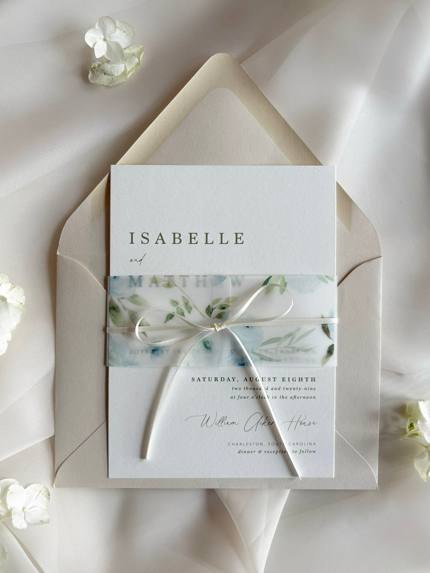 Sweet Blues Invitation Suite