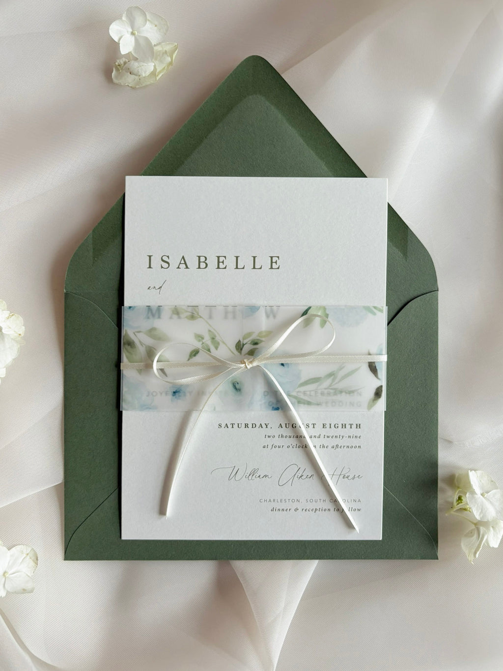 Sweet Blues Invitation Suite