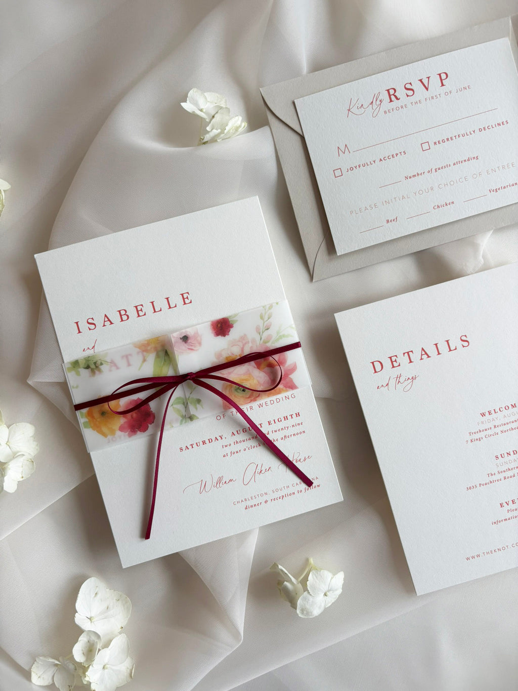 Summer Romance Invitation Suite