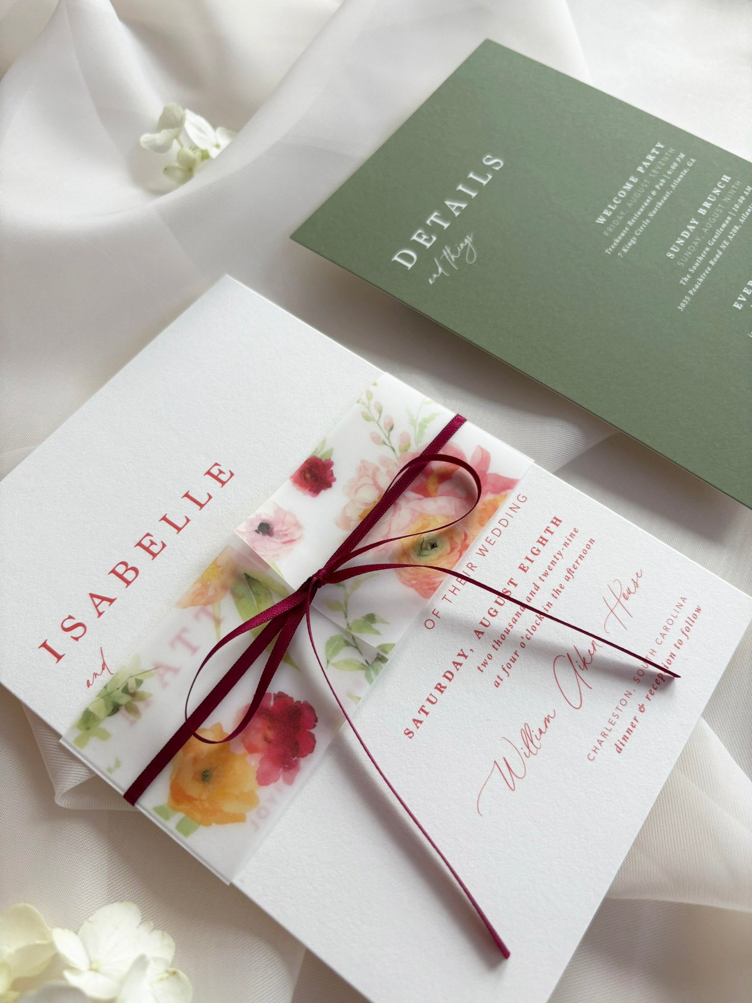 Summer Romance Invitation Suite