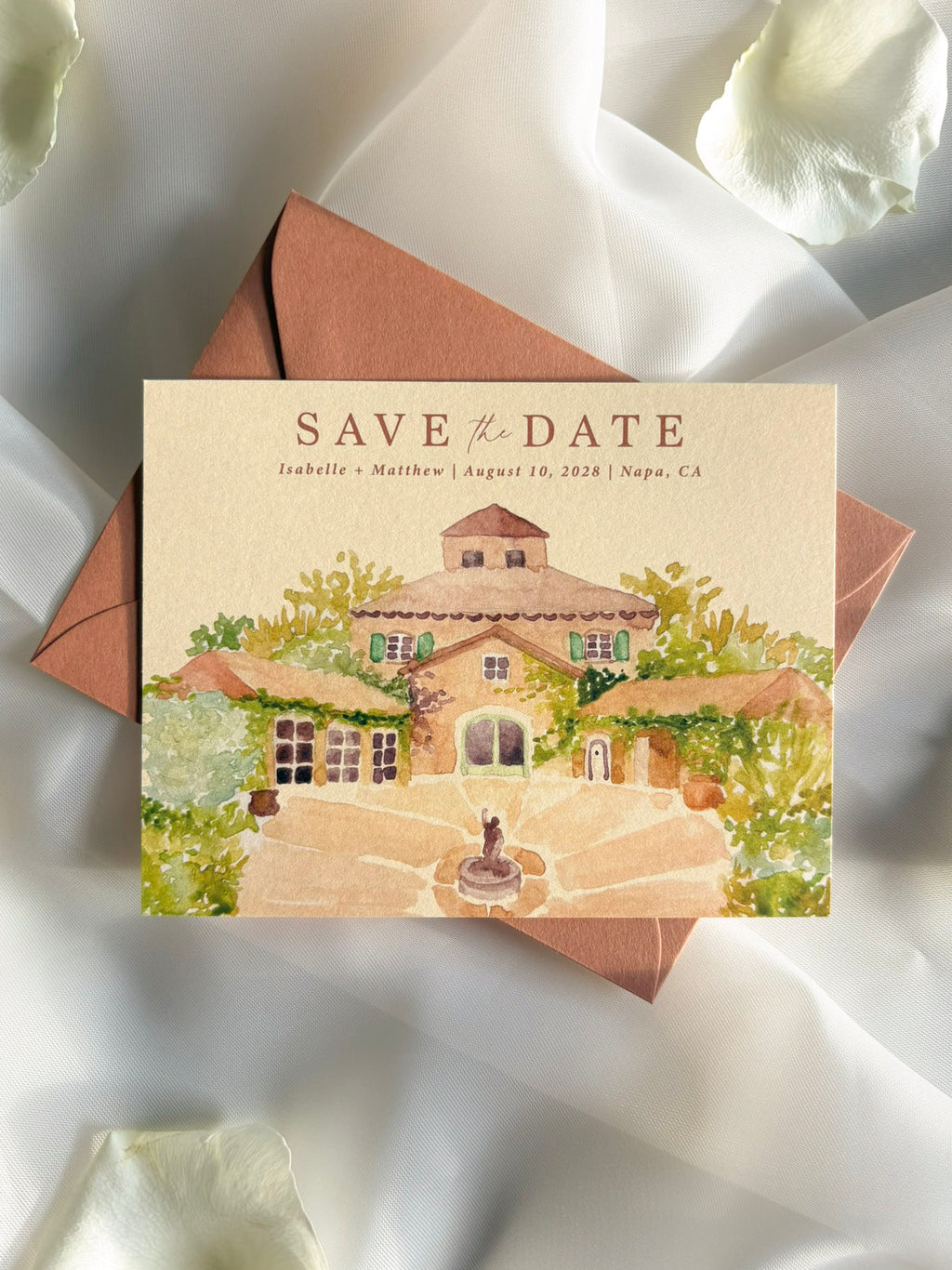 Venue Watercolor Save-the-Date