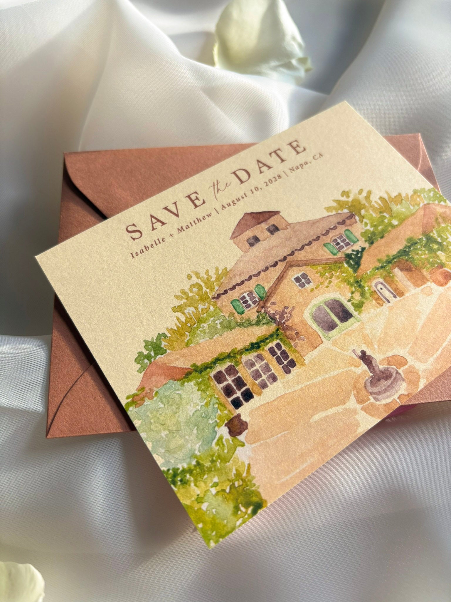 Venue Watercolor Save-the-Date