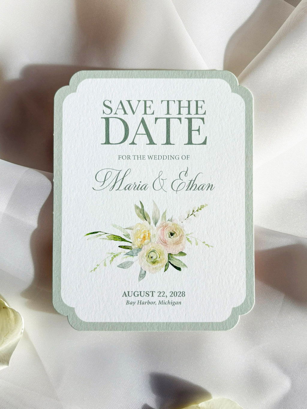 Pretty Pastels Double Round Save-the-Date