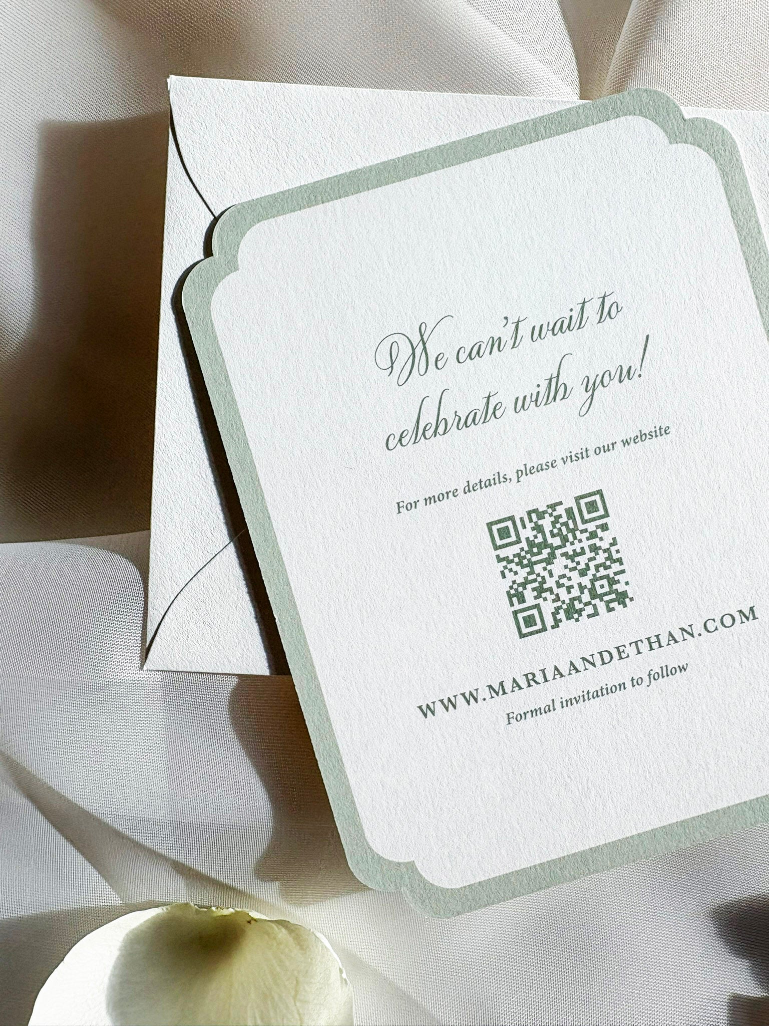 Pretty Pastels Double Round Save-the-Date