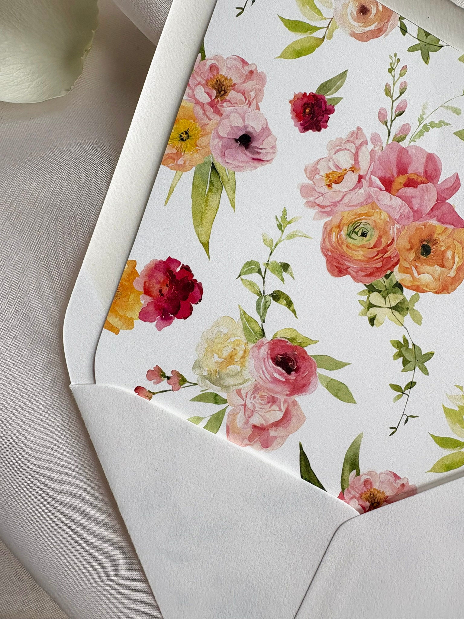 Summer Romance Envelope Liner