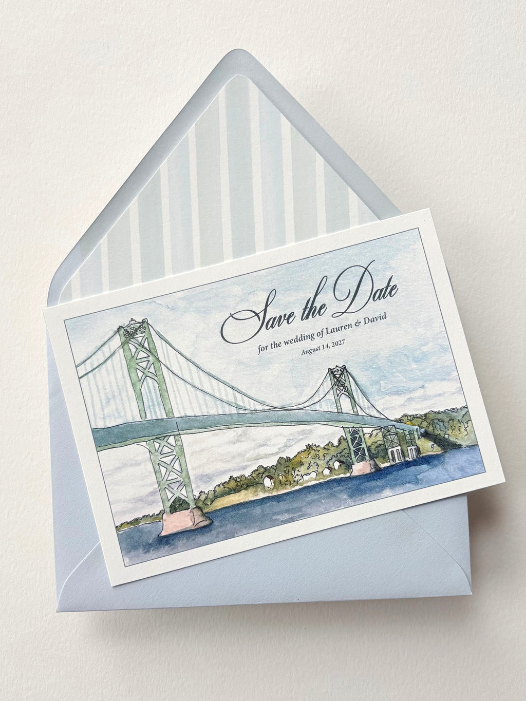 Custom Venue Watercolor Save the Date Postcard