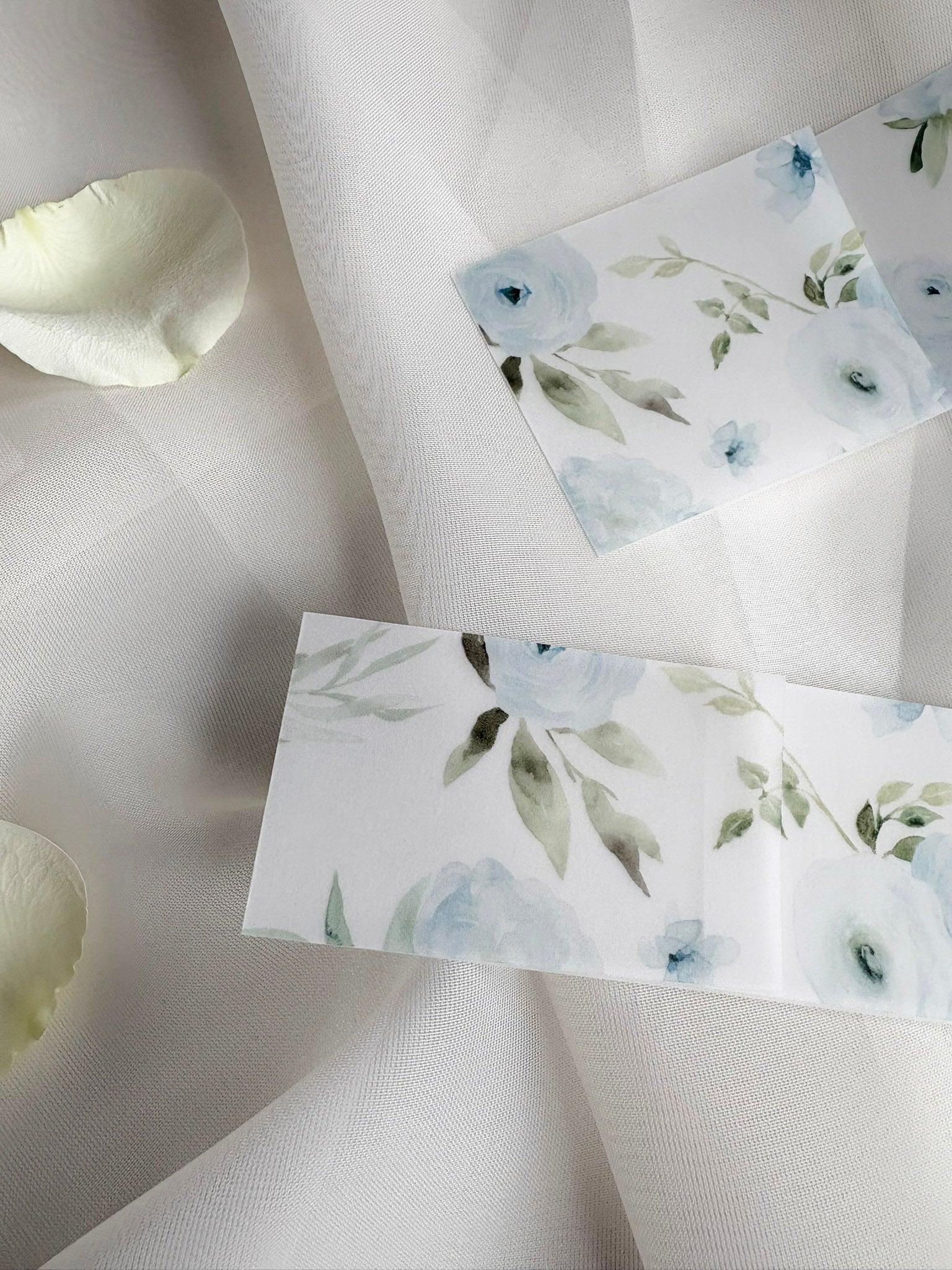 Sweet Blues Vellum Belly Band