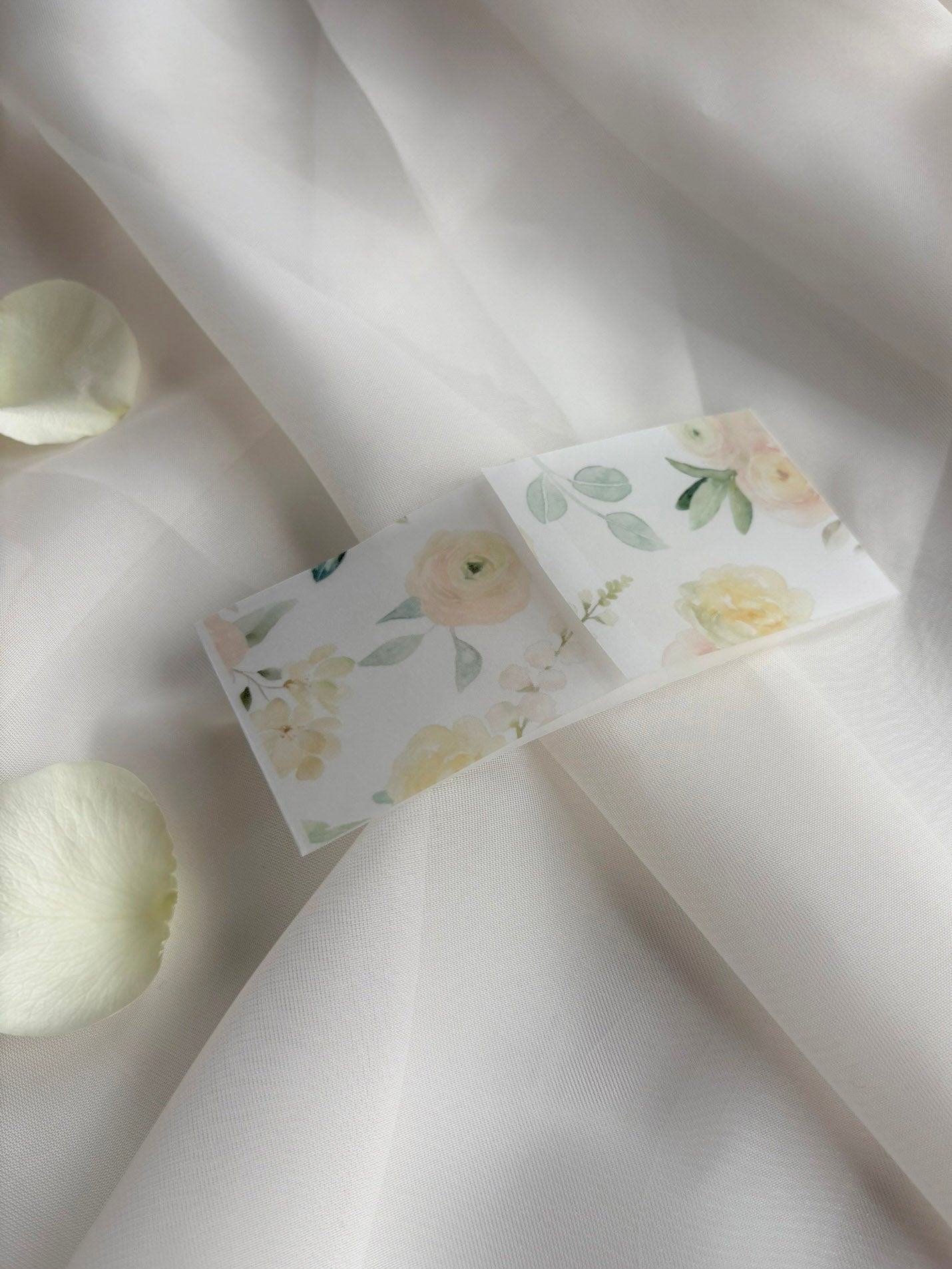 Peaches and Greens Vellum Belly Band