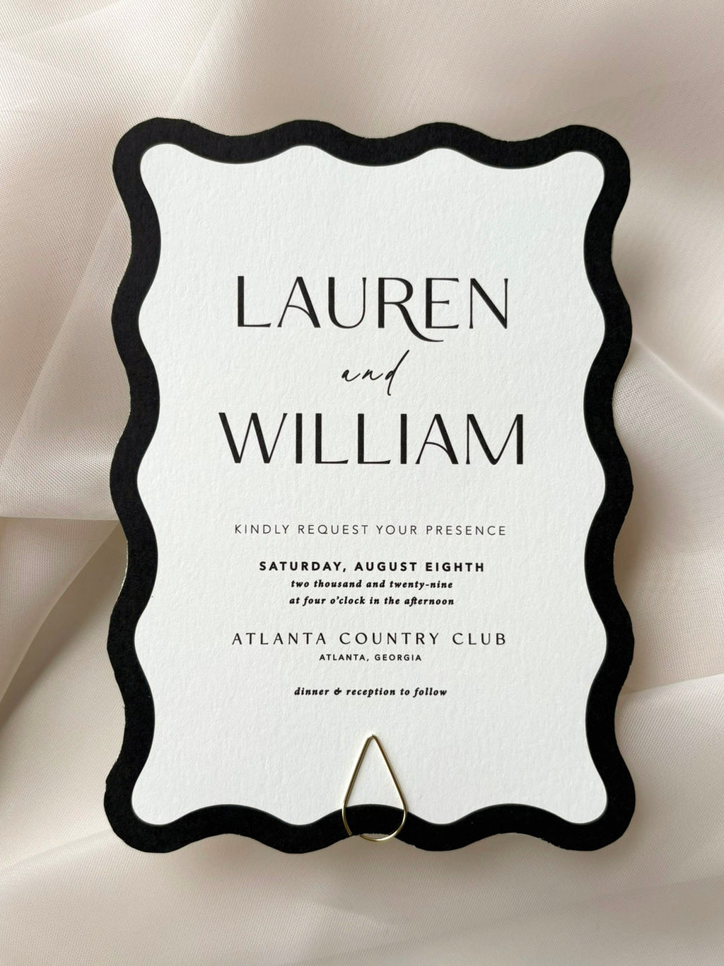 Modern Wave Invitation Suite