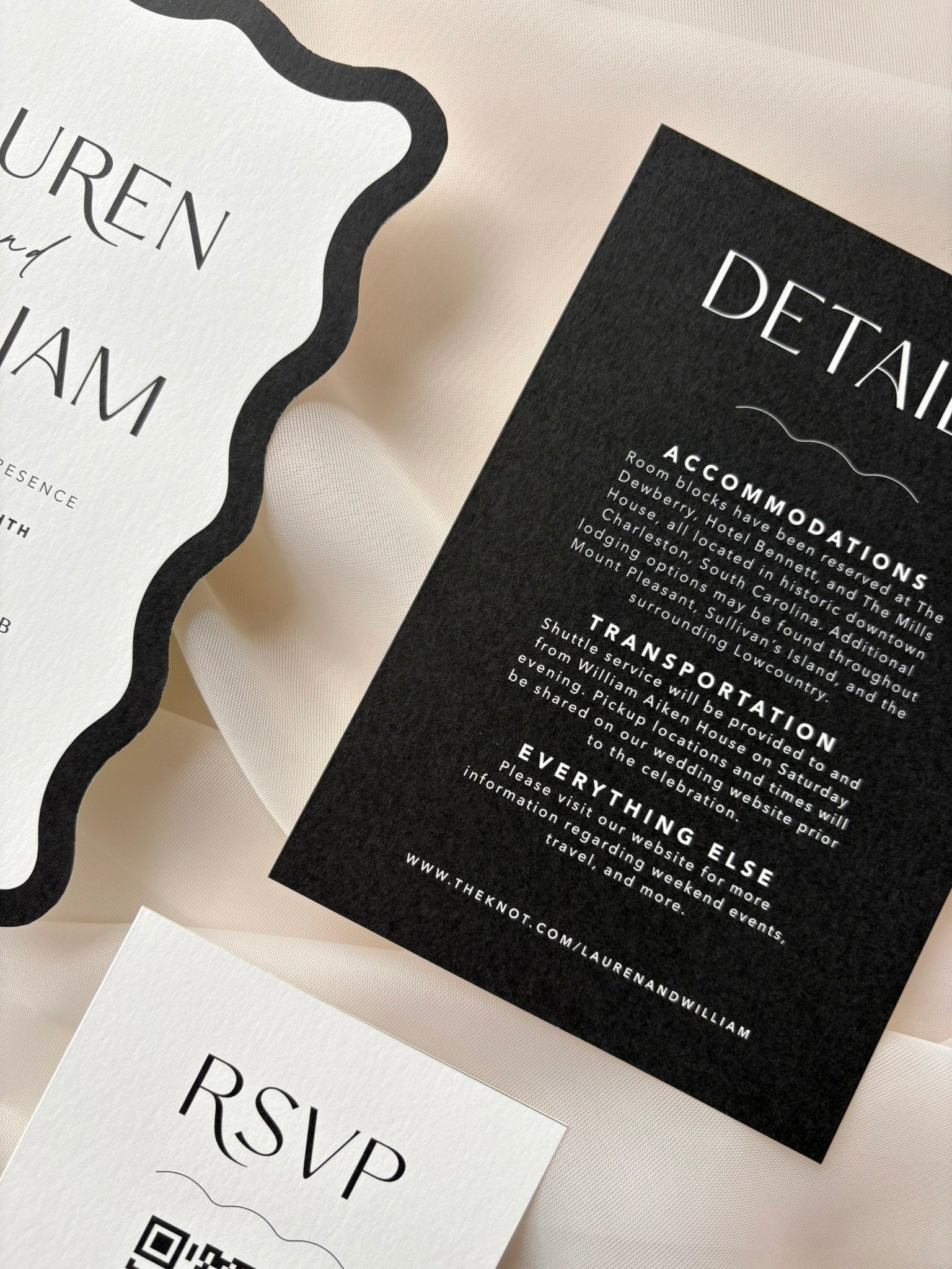 Modern Wave Invitation Suite