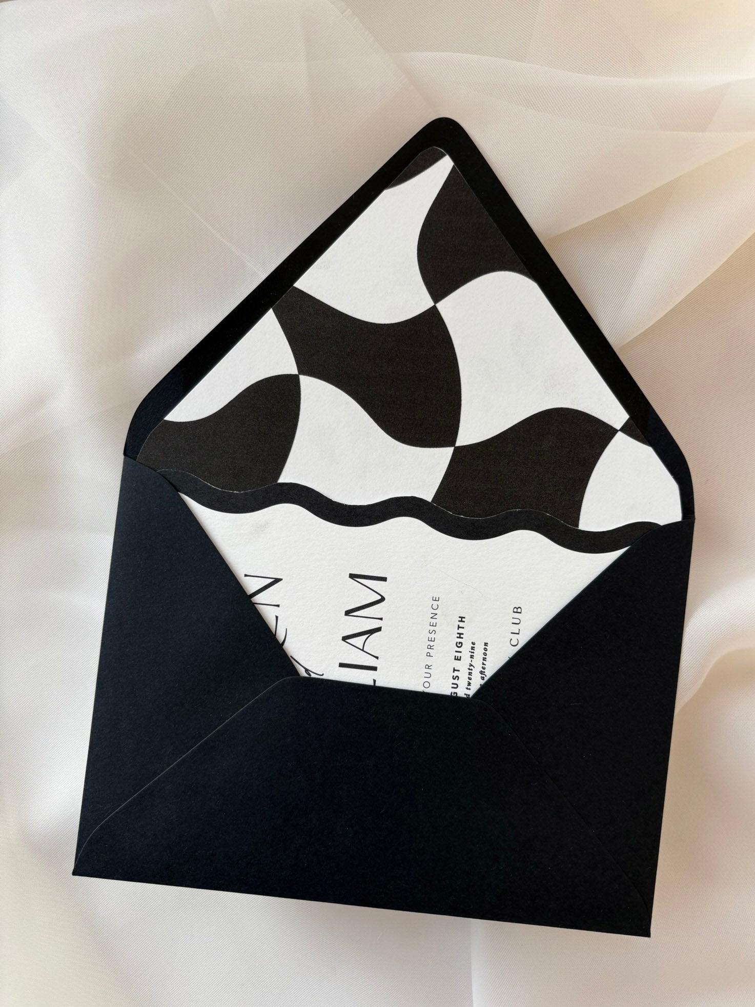 Modern Wave Invitation Suite