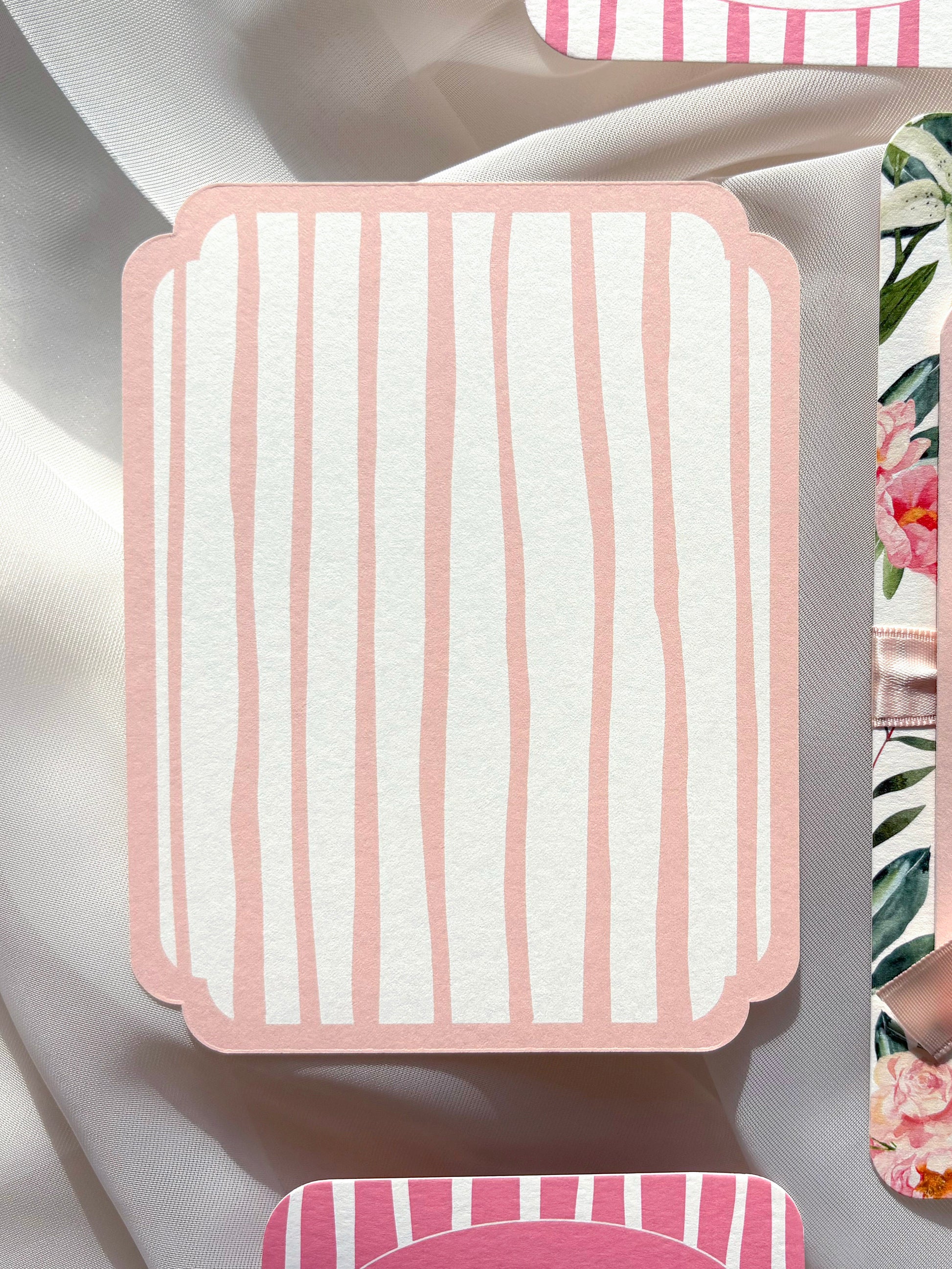 Tropical Pink and Green Beach Invitation Suite