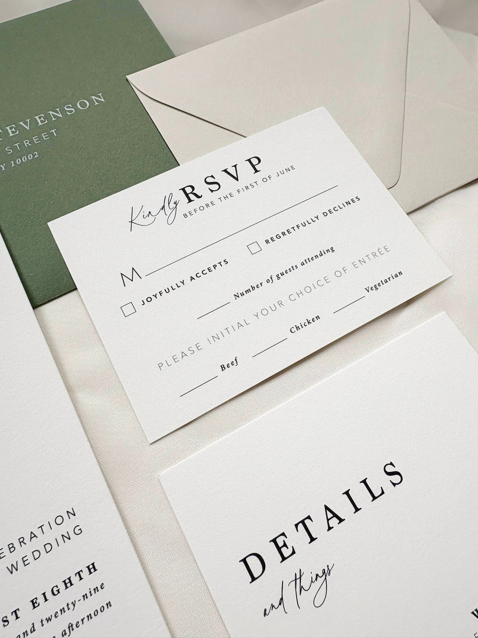 Modern Romance Invitation Suite