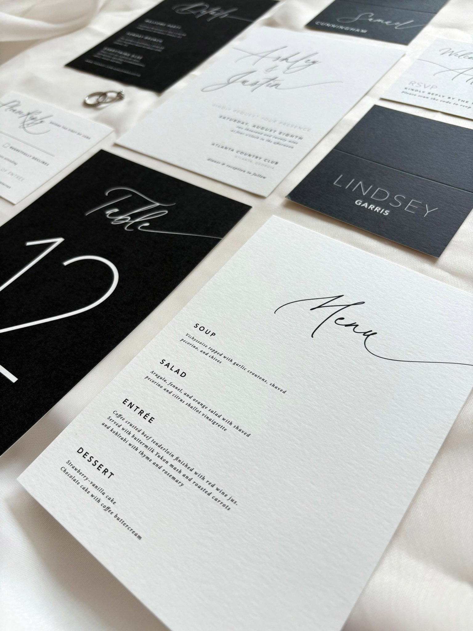 Cloud Script Day-Of Stationery Set