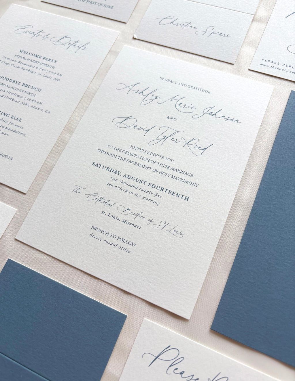 Sweet Script Invitation Suite