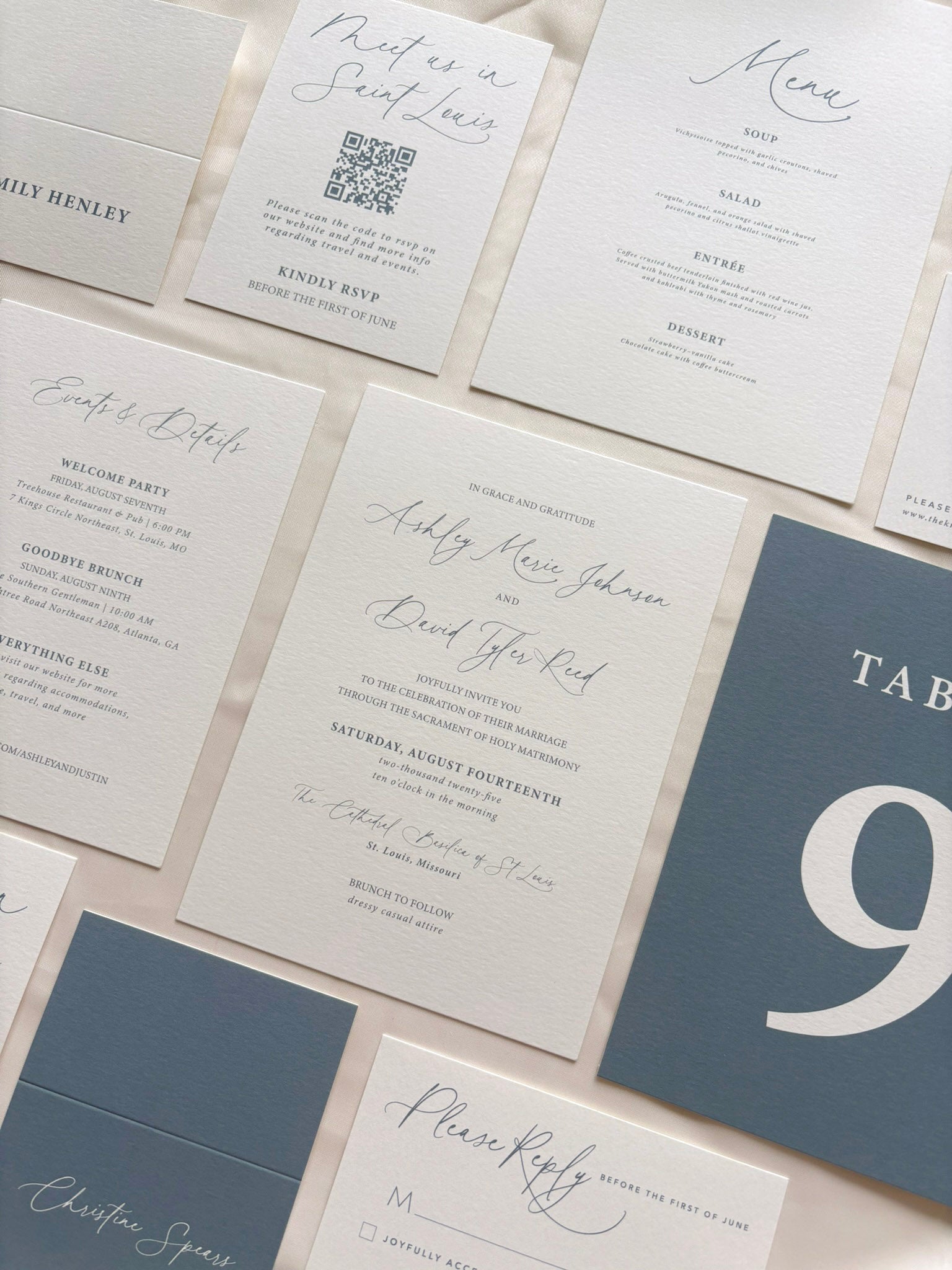 Sweet Script Invitation Suite