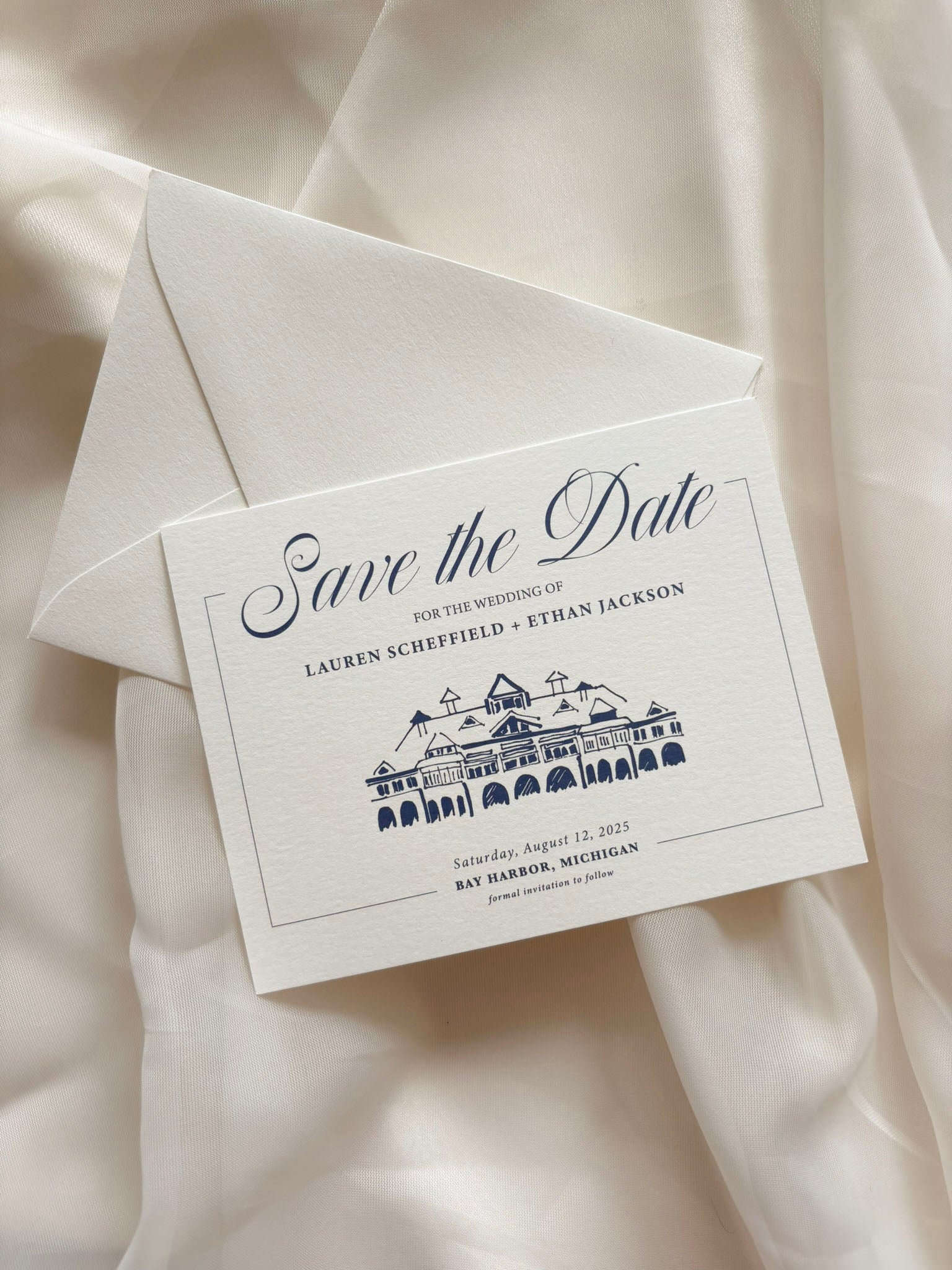 Gilded Script Save-the-Date