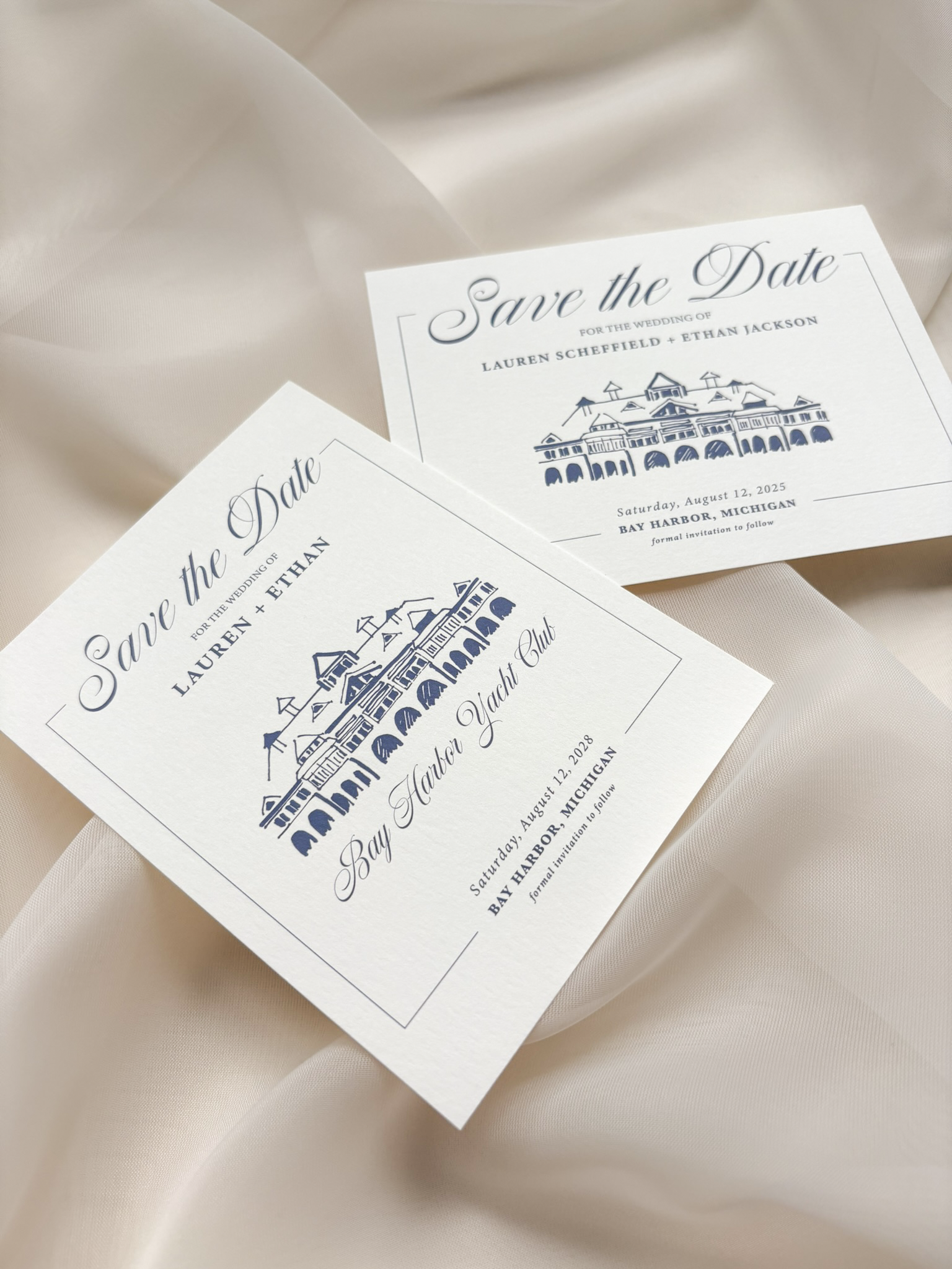 Gilded Script Save-the-Date