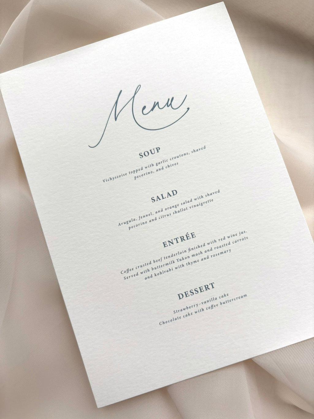 Sweet Script Day-Of Stationery Set