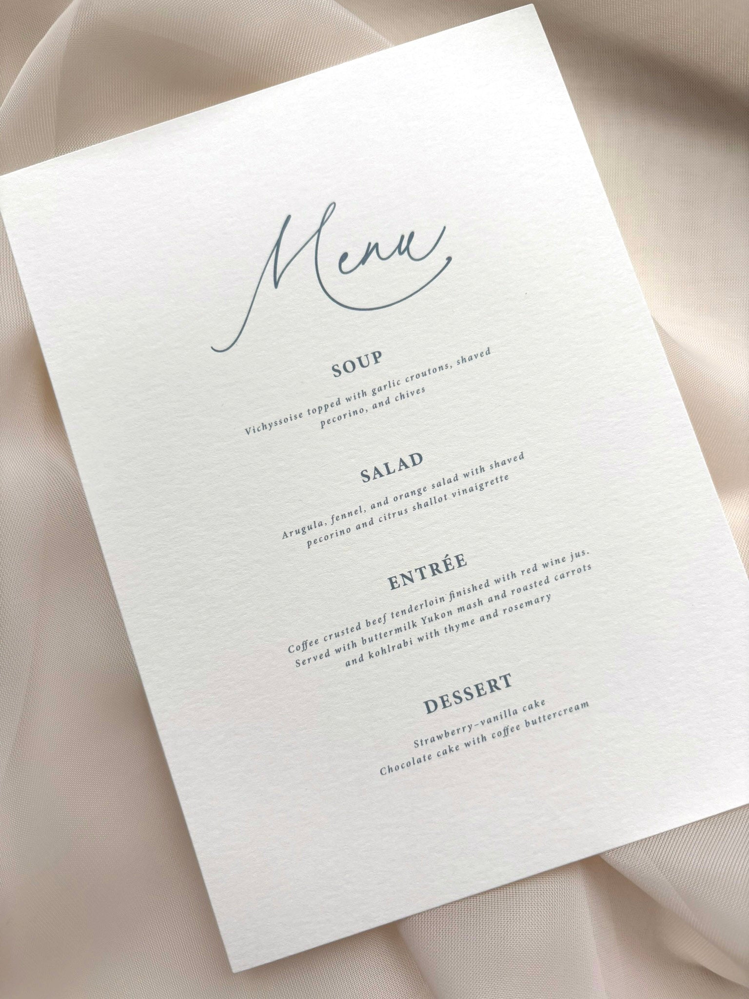 Sweet Script Day-Of Stationery Set