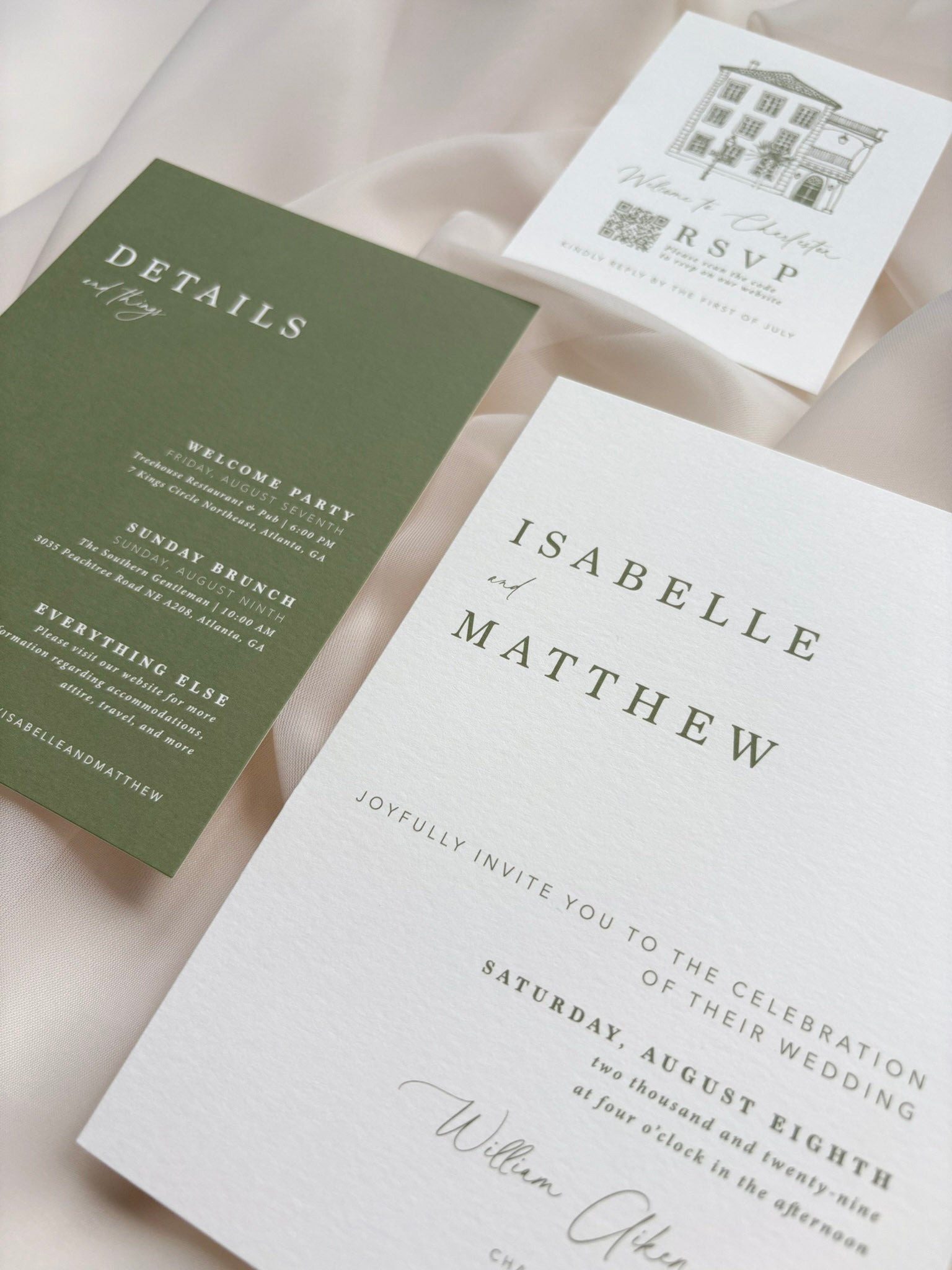 Modern Romance Invitation Suite