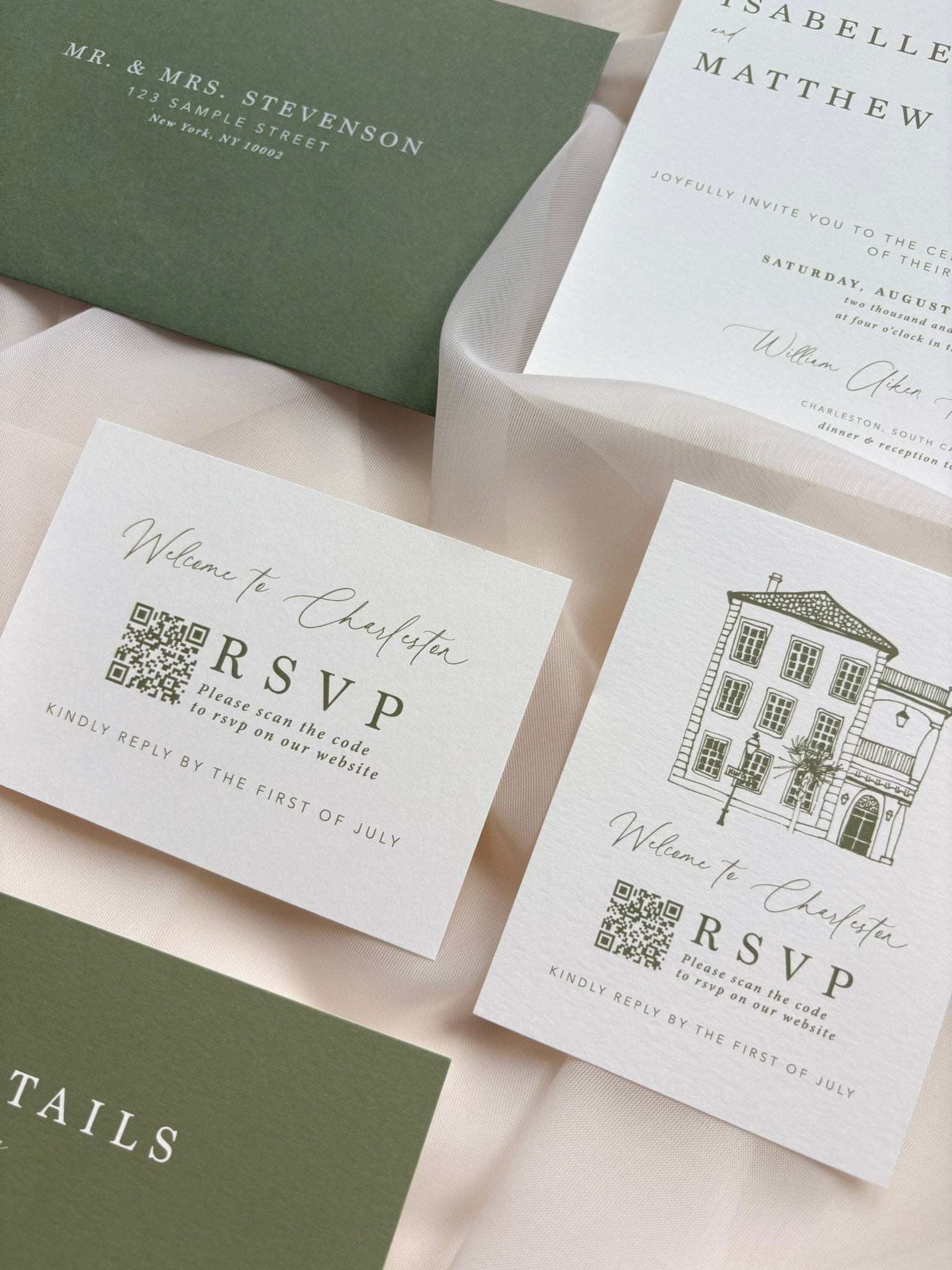 Modern Romance Invitation Suite