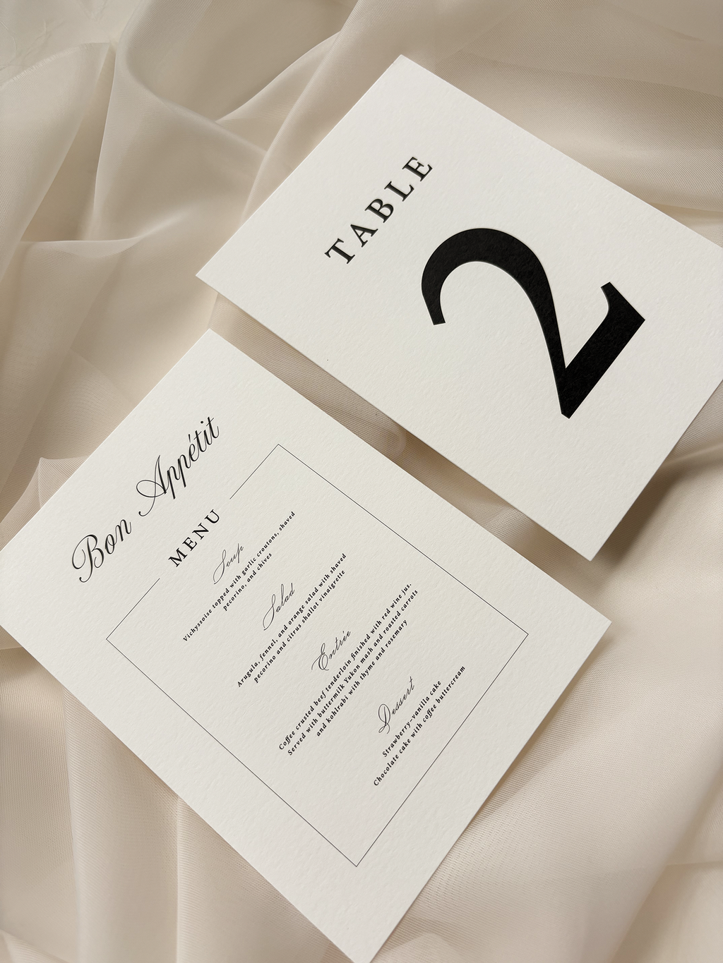 Classic Elegance Day-Of Stationery Set