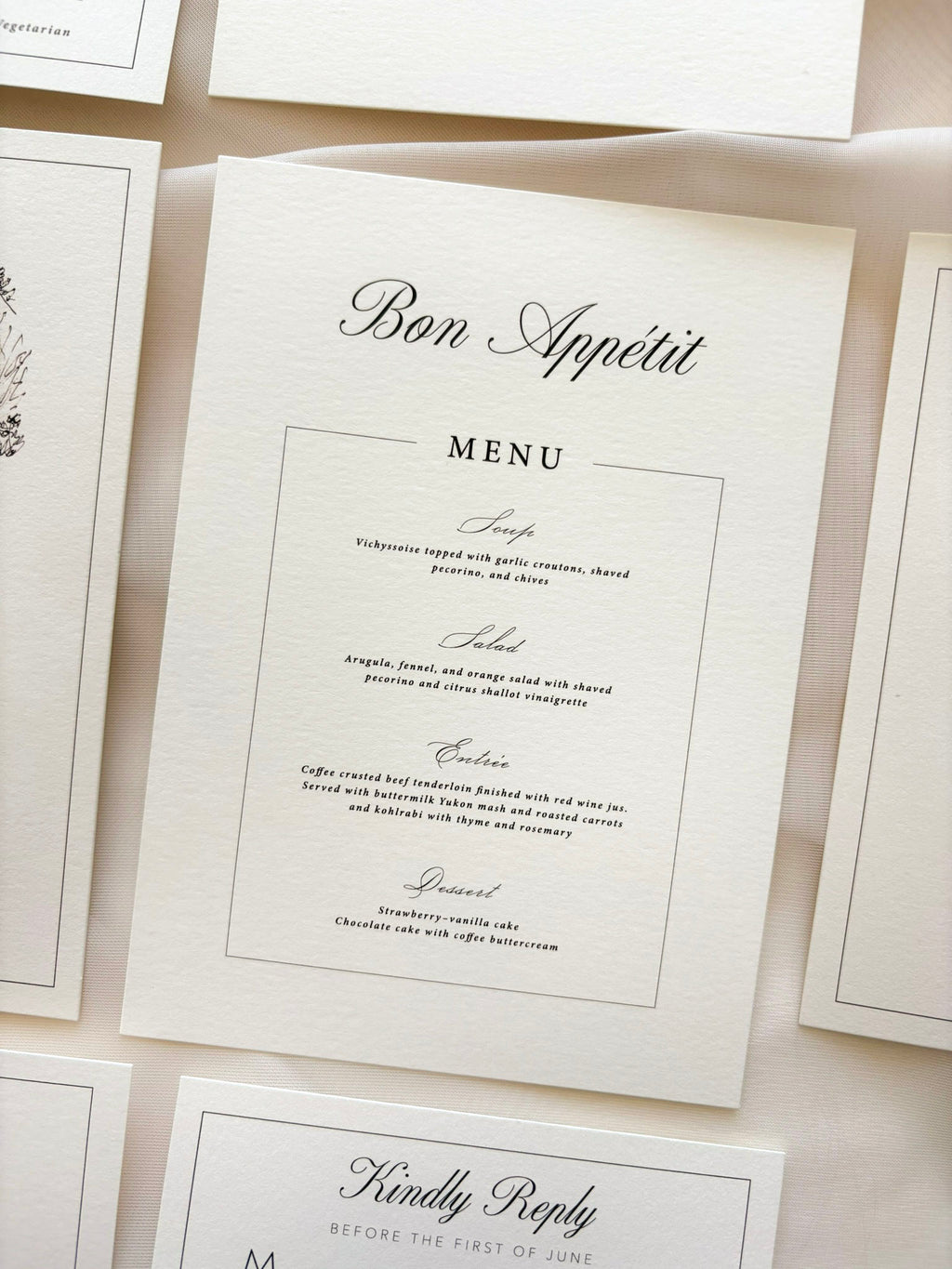Classic Elegance Day-Of Stationery Set