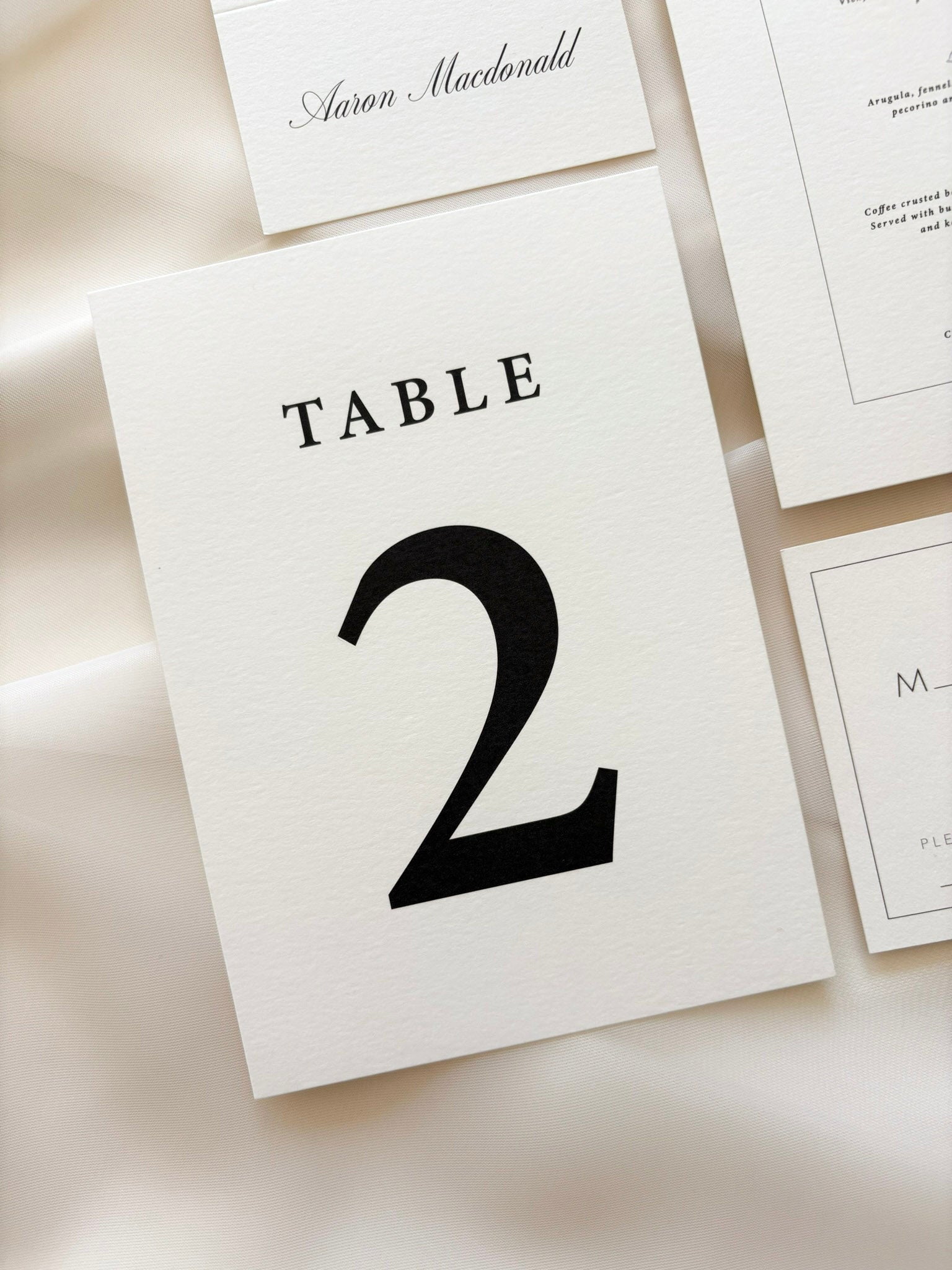 Classic Elegance Day-Of Stationery Set