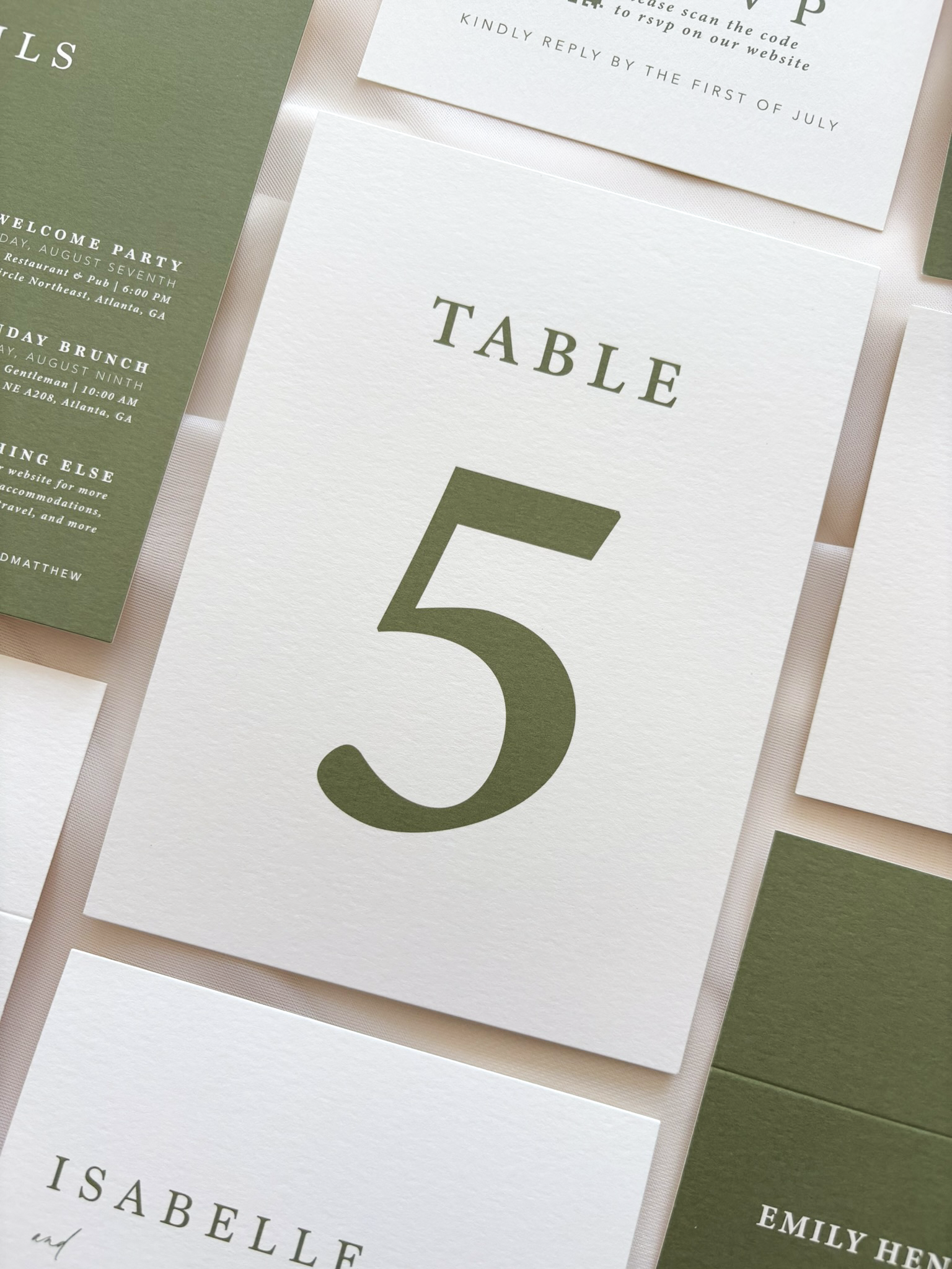Modern Romance Day-Of Stationery Set