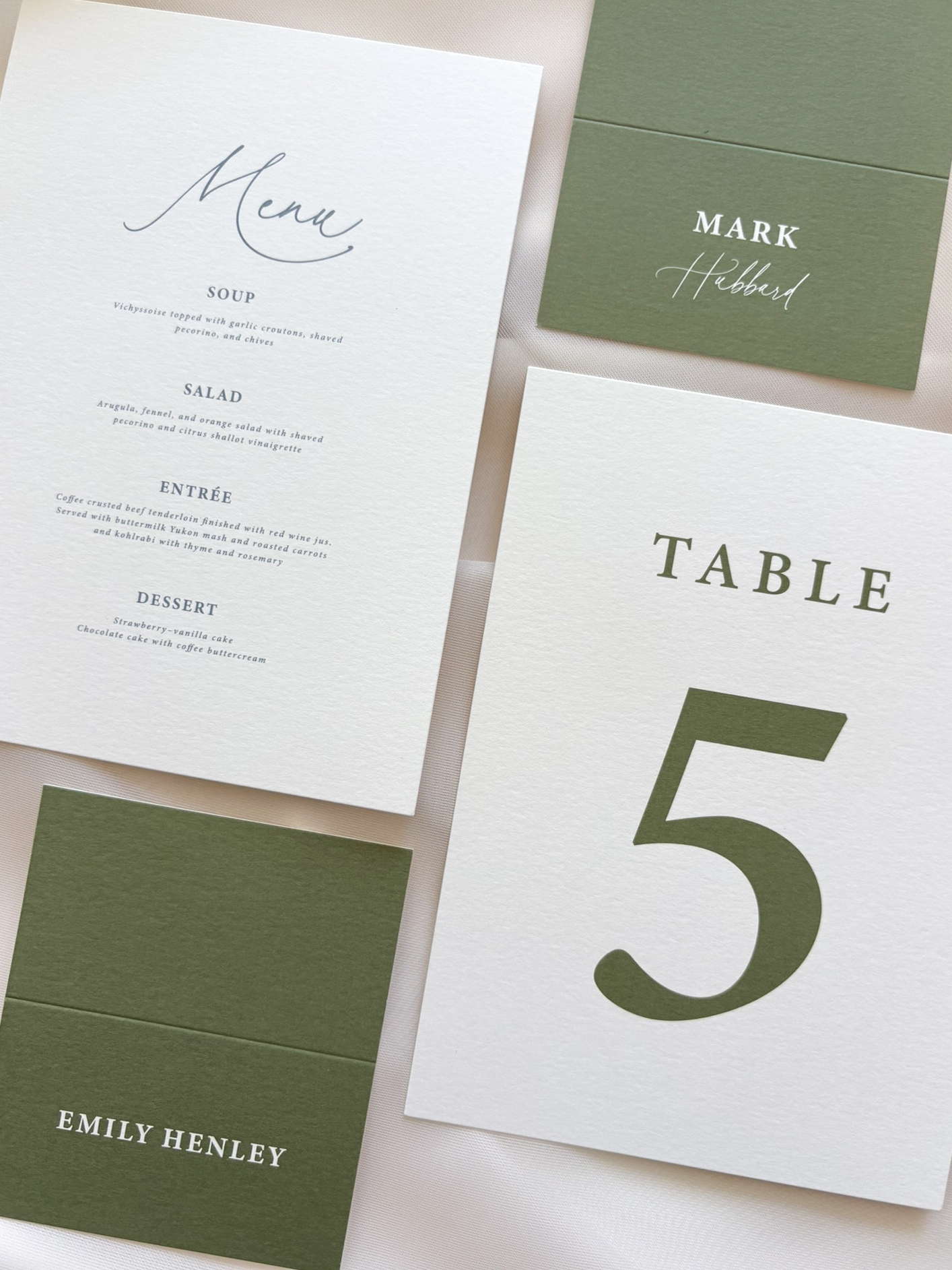 Modern Romance Day-Of Stationery Set