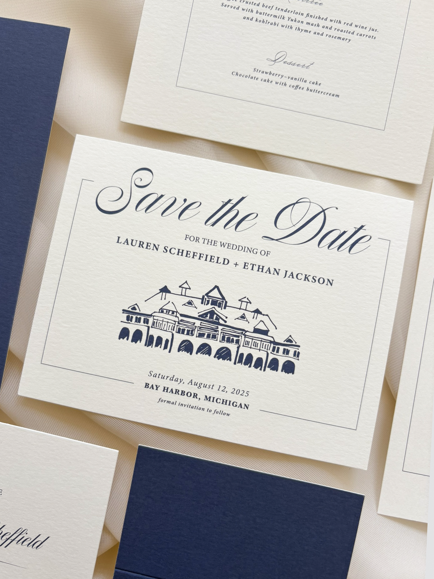 Gilded Script Save-the-Date