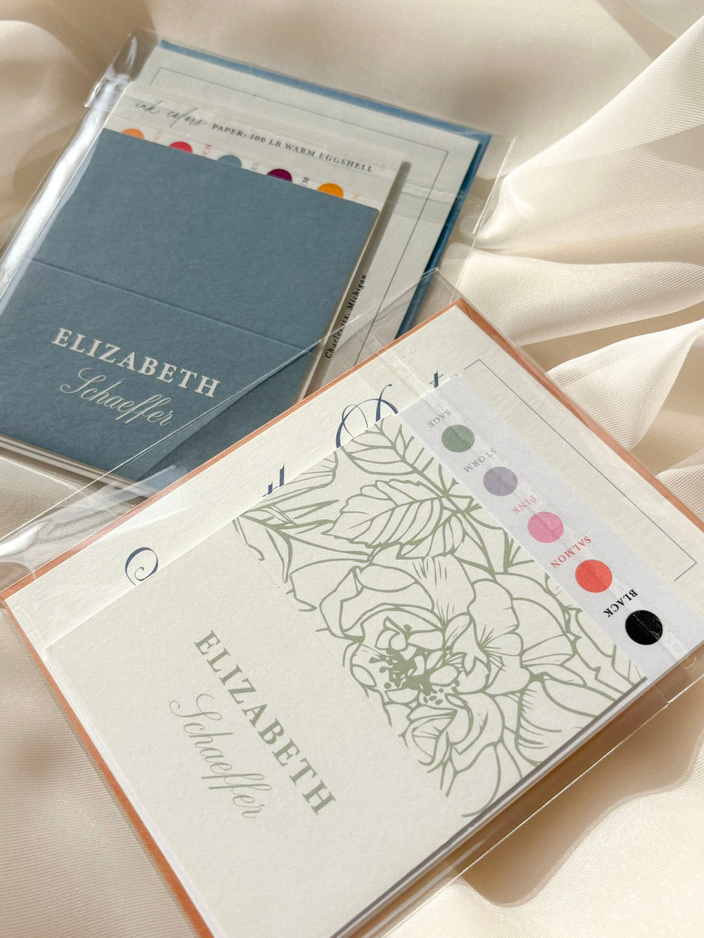 Gilded Script Day-Of Stationery Set