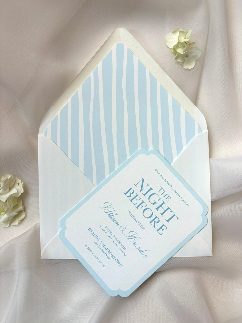 Blue Stripes Envelope Liner