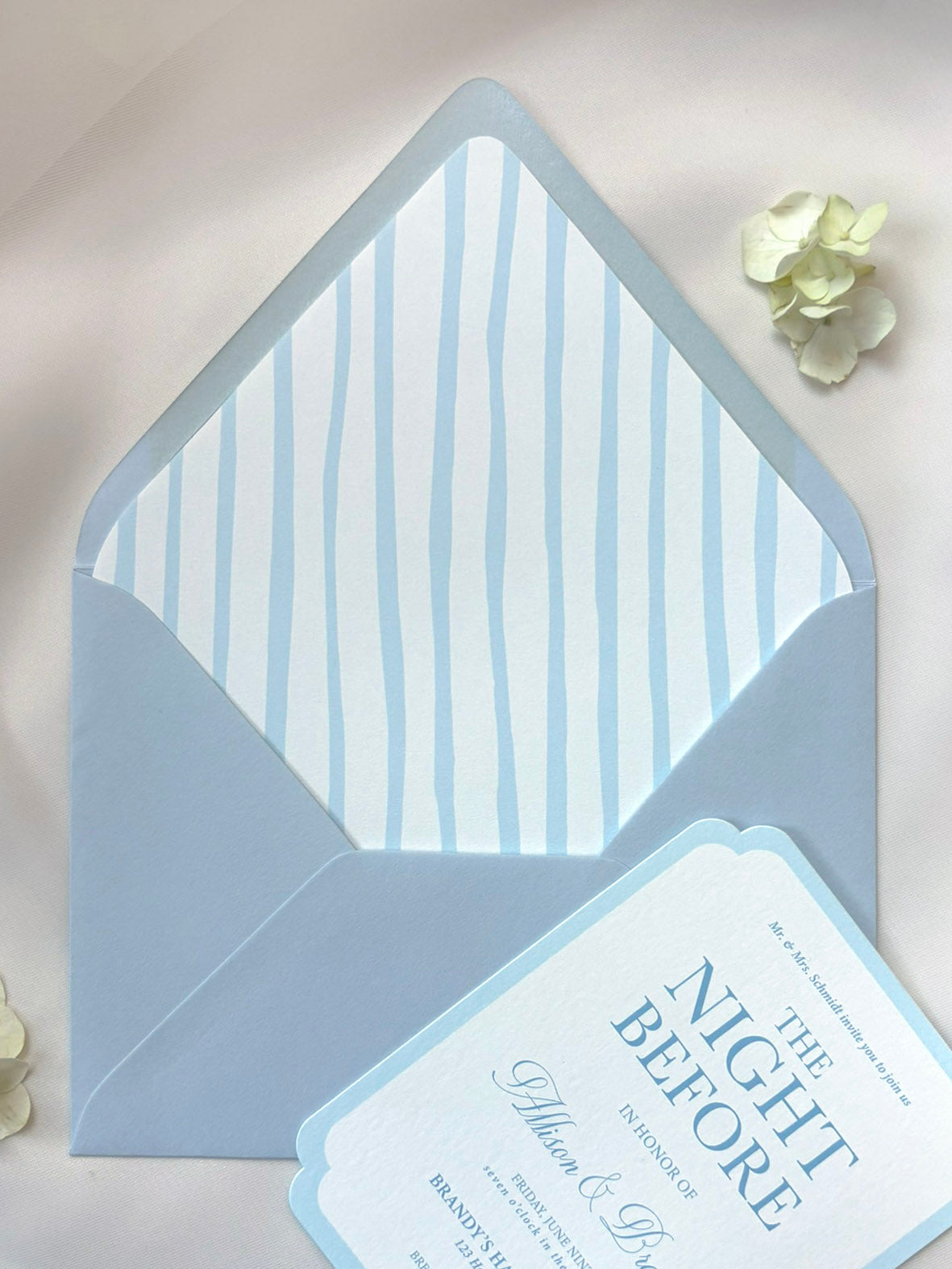 Blue Stripes Envelope Liner
