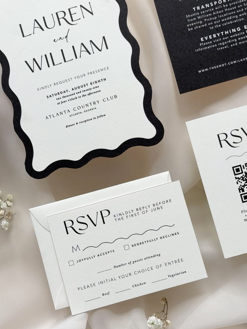 Modern Wave Invitation Suite