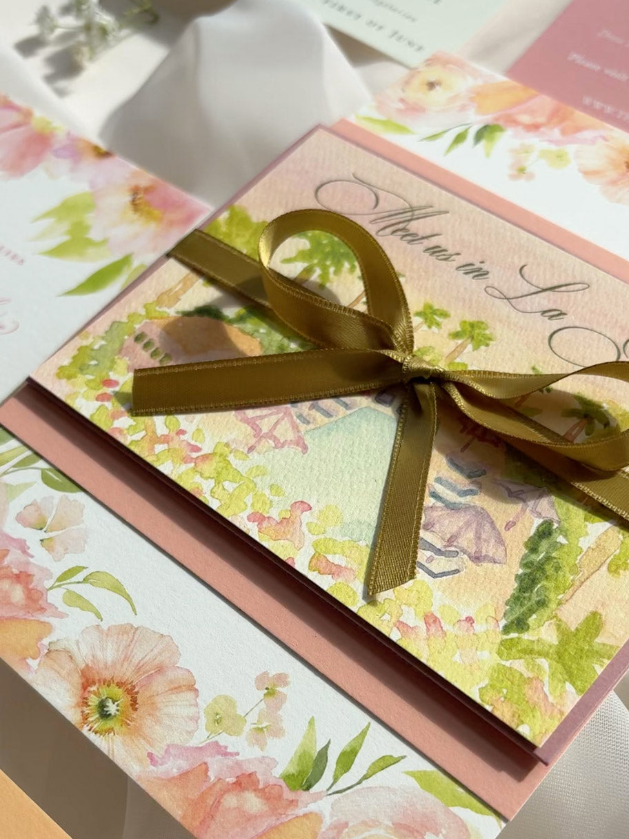 Pinks and Peaches Watercolor Suite