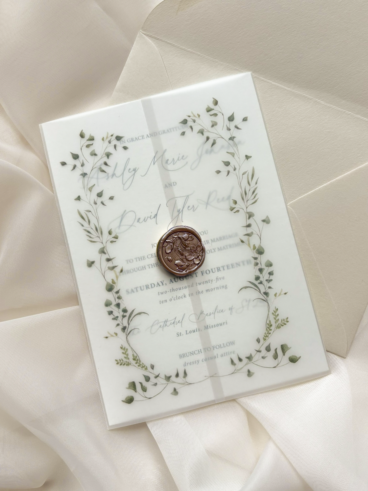 Sweet Greens Vellum Wrap